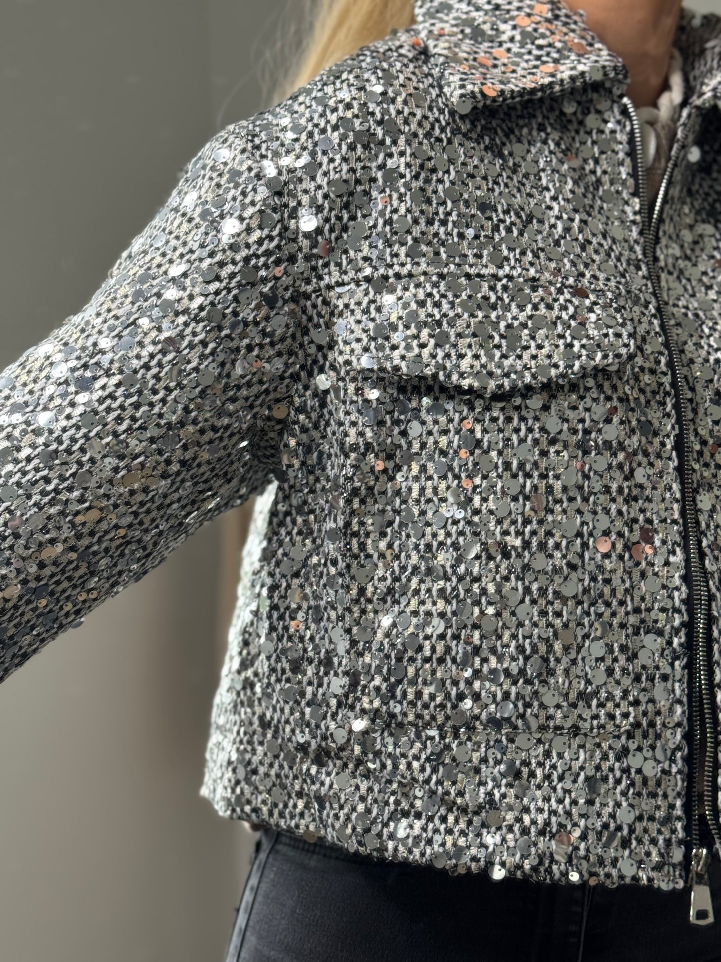 Veste-Blazer Sequins