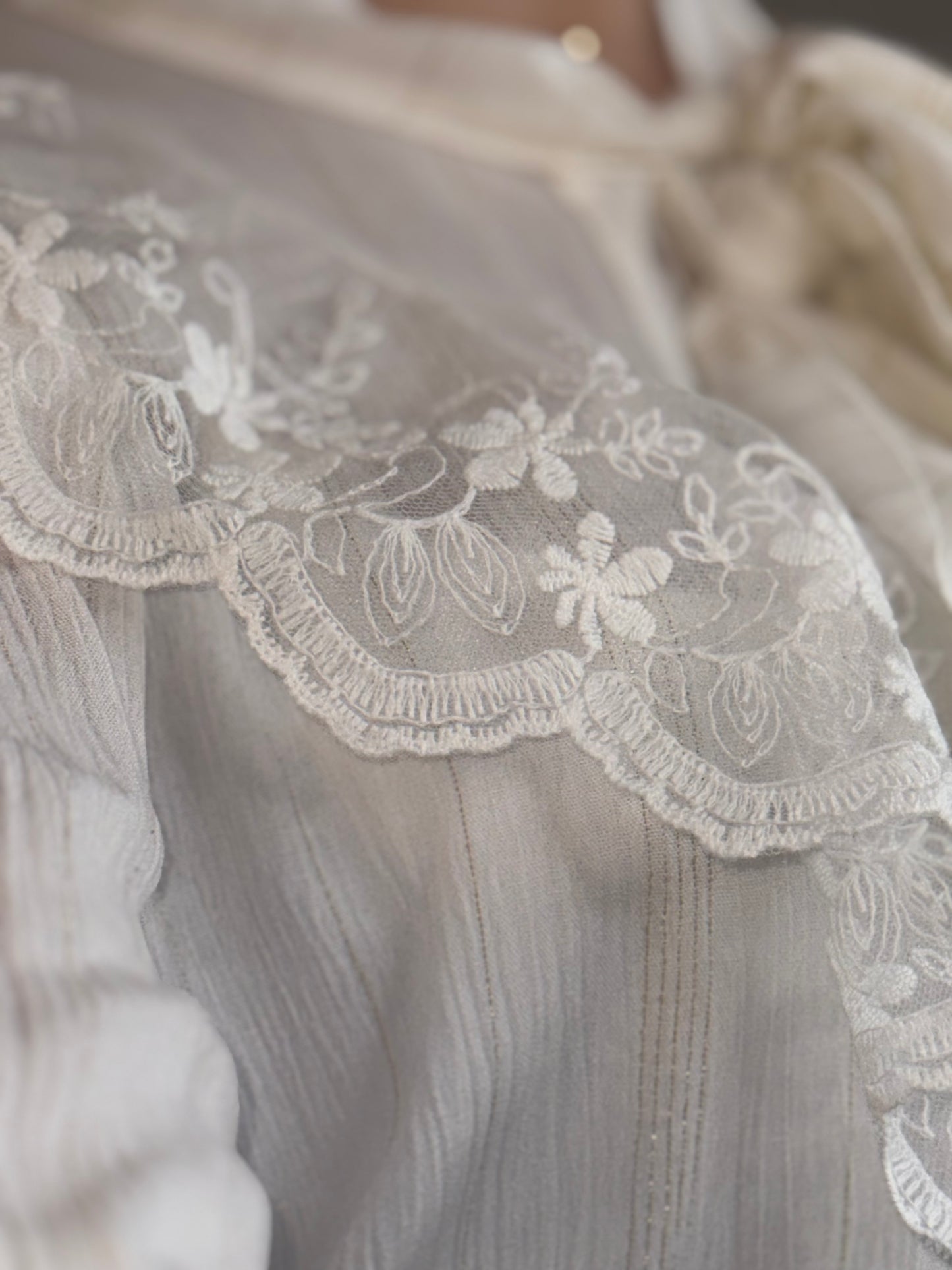 Chemisier Lavallière Dentelle