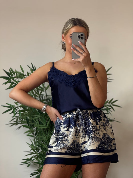 Short imprimé jungle – taille élastique