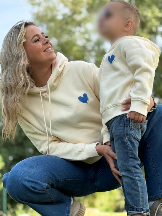 ! REASSORT !  Sweat enfant unisexe – Cœur bleu