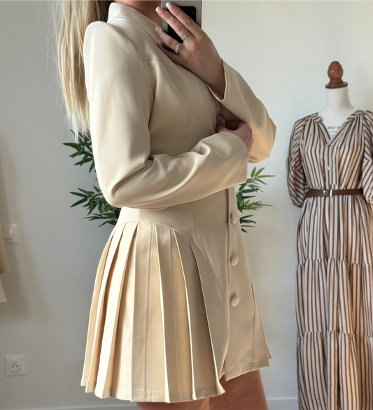 Blazer Robe Plissée