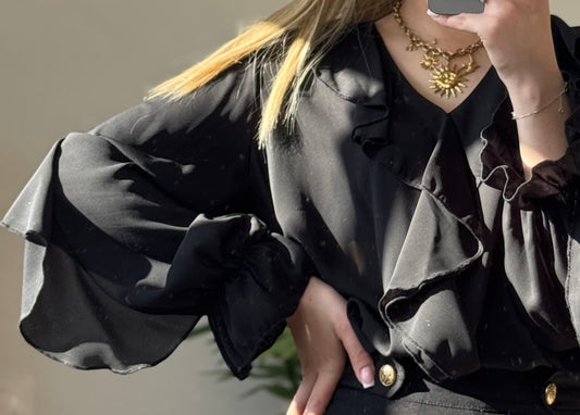 Blouse Volants & Fluidité